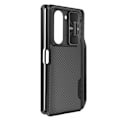 Miniatyrbild 2 av 5: Coque - Nillkin - Galaxy Z Fold 5 - Kameraskydd - Inbyggd Ställning - Ribbat Design Svart