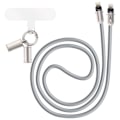 Miniatyrbild 2 av 5: Tour de Cou 2 i 1 med USB-C till Lightning-kabel Längd 1.2m LinQ Grå Grå