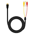 Miniatyrbild 1 av 4: HDMI till 3x RCA hankabel - LINQ - HD-AV994 - 1,5 m - Ljud- och bildadapter - Svart