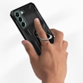 Pikkukuva 3 / 5: AVIZAR suojakuori Samsung Galaxy S22 Plus -puhelimelle - Iskunkestävä hybridi - rengasvideotuki - musta Svart