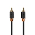 Miniatyrbillede 2 af 5: Digitalt lydkabel | RCA Han - RCA Han | 2,0m | Antracit ALPEXE-750