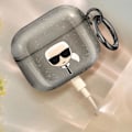 Miniatyrbild 4 av 5: Coque för AirPods 3 Stötsäker Glitter Karl Lagerfeld Svart Svart