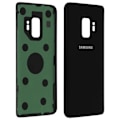 Pikkukuva 2 / 4: Akku - Samsung - Galaxy S9 - Takakuori - Musta - Käytettävissä olevat aukot Svart
