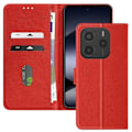 Pikkukuva 1 / 5: Xiaomi Redmi Note 14 5G Klapppi Lompakko ja Video-tuki Punainen Röd