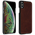 Miniatyrbillede 1 af 6: Coque til Apple iPhone X / XS Hård Beskyttelse Ægte Læder Akashi Brun kastanj