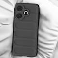 Pikkukuva 3 / 5: Xiaomi Redmi 13 Iskunkestävä 3D Tekstuuroitu Silikoni Kuori Musta Svart