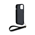 Pikkukuva 4 / 5: DKNY Musta Apple iPhone 13 Kansi Metalliset Logo ja Ranteenauha Svart