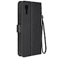 Pikkukuva 1 / 5: Suojakuori Samsung Galaxy Xcover 7 Vintage Design Flip Wallet Mustalle Svart