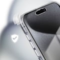Miniatyrbild 3 av 6: AVIZAR Helkroppsfodral för iPhone 15 Pro Max - hård baksida och genomskinlig mjuk framsida Transparent