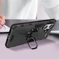Miniatyrbild 3 av 5: Smartphone-fodral - AVIZAR - Ring Collection - Svart - Rotationsring 360° - Högre kanter Svart