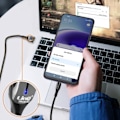 Miniatyrbillede 4 af 4: USB til USB-C kabel 1,2m 5A 20W hurtig opladning Lys opladningsindikator LinQ Sort