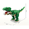 Miniatyrbillede 2 af 3: Spil Konstruktion 1000 dele Dinosaurus Ledet til Samling Skovgrøn skog grön