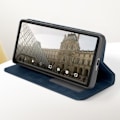 Miniatyrbild 3 av 5: Fodral till Sony Xperia 5 V - AVIZAR - Geo Collection - Schackbrädemönster - Midnattsblå Blå