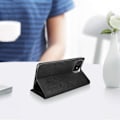 Miniatyrbillede 4 af 5: Samsung Galaxy A03 etui Saffiano Læder Ultra-Stiv Back Video Support BigBen Black Svart