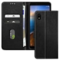 Miniatyrbillede 1 af 5: Etui til Xiaomi Redmi 7A Klap Wallet og Video Støtte Sort Svart