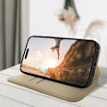 Miniatyrbillede 4 af 5: AVIZAR iPhone 14 Pro Max folio cover - Kortholder klap - Video support funktion - Gul gyllene