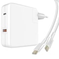 Miniatyrbillede 2 af 5: Vægoplader - LinQ - Strømforsyning 96W - USB C-port - 2m kabel - Hvid Vit