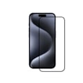 Miniatyrbild 2 av 2: Skärmskydd - MW - iPhone 15 Pro Max - Härdat glas - 3D-design - Fodralvänlig Transparent
