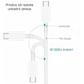 Miniatyrbillede 5 af 6: Kabel (EP-DN980BWE) Type-C til Type-C, 25 W, 3 A, 1 m SAMSUNG White (bulkemballage)