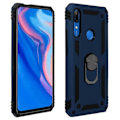 Miniatyrbillede 1 af 4: Coque - AVIZAR - Huawei P Smart / Y9 Prime 2019 - Bi-materialer - Videostøtte ring - Mørkeblå Midnattsblå