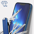 Miniatyrbillede 4 af 4: iPhone 13 og 13 Pro 3mk hærdet glasfilm - Sort - Buede kanter - Anti-fingeraftryk - Anti-eksplosion
