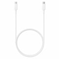 Miniatyrbillede 1 af 6: Hurtig opladningskabel, 2x Type-C, 5A, 1m - Samsung - Hvid