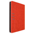 Miniatyrbillede 1 af 6: Retro etui til 10 tommer tablet, justerbar støtte og kortholder i rød.