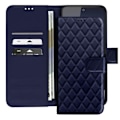 Miniatyrbild 1 av 5: Mobilfodral för Redmi Note 14 4G Plånbok Mönster Diamant Blå Natt Blå