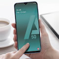 Miniatyrbillede 3 af 4: Galaxy A50 Fuld hærdet glasfilm Akashi affaset skærmbeskyttelse Sort Svart