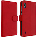 Miniatyrbillede 1 af 4: Smartphone cover - AVIZAR - Samsung Galaxy A10 - Rød wallet-case - Blød cover - Video support Röd