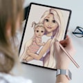 Pikkukuva 3 / 4: Suojakalvo - AVIZAR - Samsung Galaxy Tab S7 FE - Paperiefekti - Naarmuuntumaton - Helppo asennus