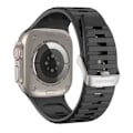 Miniatyrbild 1 av 2: Armband för Apple Watch 49 / 45 / 44 / 42m i silikon med ultra grepp Decoded svart Svart