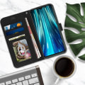Miniatyrbillede 2 af 4: Cover - AVIZAR - Xiaomi Redmi Note 8 Pro - Folio Case - Video Support - Sort Svart