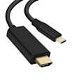Miniatyrbillede 2 af 4: USB Type C til HDMI videokabel - AVIZAR - 2m - 4K UHD opløsning - Spejl- og udvidelsestilstand Svart