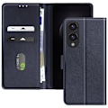 Miniatyrbillede 1 af 5: Etui til Samsung Galaxy S25 Edge Klap Portemonnee og Video Stativ Blå Nat Blå