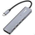 Pikkukuva 1 / 2: USB-C OTG -hubi, jossa 3x USB C 5Gbps + USB 3.0 + USB C Power Delivery 60W