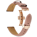 Miniatyrbillede 2 af 5: Armbånd til Galaxy Watch 5 / 5 Pro / 4 Læder Butterfly Buckle pulver pink Puderrosa