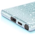 Miniatyrbild 3 av 5: Coque Paillette för Samsung Galaxy S24 Ultra Silikon Ultra tunn Blå Blå