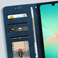 Pikkukuva 3 / 5: Samsung Galaxy A26: Butterfly Case, Wallet, and Video Stand, Blue Blå