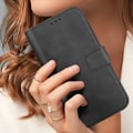 Miniatyrbillede 3 af 5: AVIZAR iPhone 15 Wallet Cover - Sort - Flap - Video Support Svart