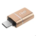 Miniatyrbillede 1 af 5: Adaptør OTG USB til USB C Kompakt og Praktisk LinQ Guld