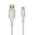 Pikkukuva 1 / 5: USB-mikro-USB-kaapeli Lataa ja synkronoi USB-IF-sertifioitu 1 metrin Belkin White