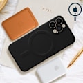 Miniatyrbillede 3 af 5: Beskyttelsesskal - AVIZAR - iPhone 13 Pro Max - Silikone Soft-touch - Kompatibel med MagSafe - Sort Svart