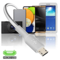 Pikkukuva 4 / 5: USB-mikro-USB-kaapeli Lataa ja synkronoi USB-IF-sertifioitu 1 metrin Belkin White