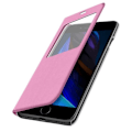 Miniatyrbillede 2 af 4: Apple iPhone SE 2020 / 8 / 7 Case Display Window Flip Folio Ultrathin Pink Rosa