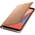 Miniatyrbillede 1 af 3: ORIGINAL SAMSUNG LIVRO FLIP shell / tegnebog EF-WA750 SAMSUNG GALAXY A7 2018 - farve: guld Guld