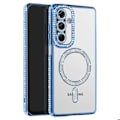 Miniatyrbillede 2 af 5: Coque Diamant til Samsung Galaxy A26 MagSafe Kontur Strass Blå Blå