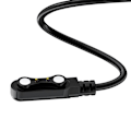 Pikkukuva 2 / 5: Magnetkaapeli SmartWatch kaksine nastoineen USB-liitännällä 60 cm Hoko Musta Svart