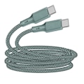 Miniatyrbillede 1 af 5: Økologisk USB-C-kabel 3A Intensitet 2m Genanvendeligt Bare Grøn grøn