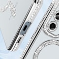 Miniatyrbillede 4 af 6: Diamant etui til Samsung Galaxy A55 MagSafe Contour Rhinestone Silver Grå